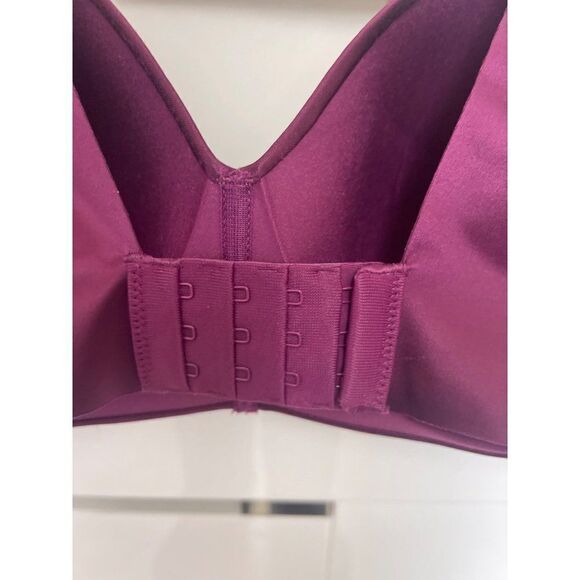 Secret Treasures Burgundy Full Coverage Back & Side Smoothing Wirefree Bra 42C - Picture 4 of 6